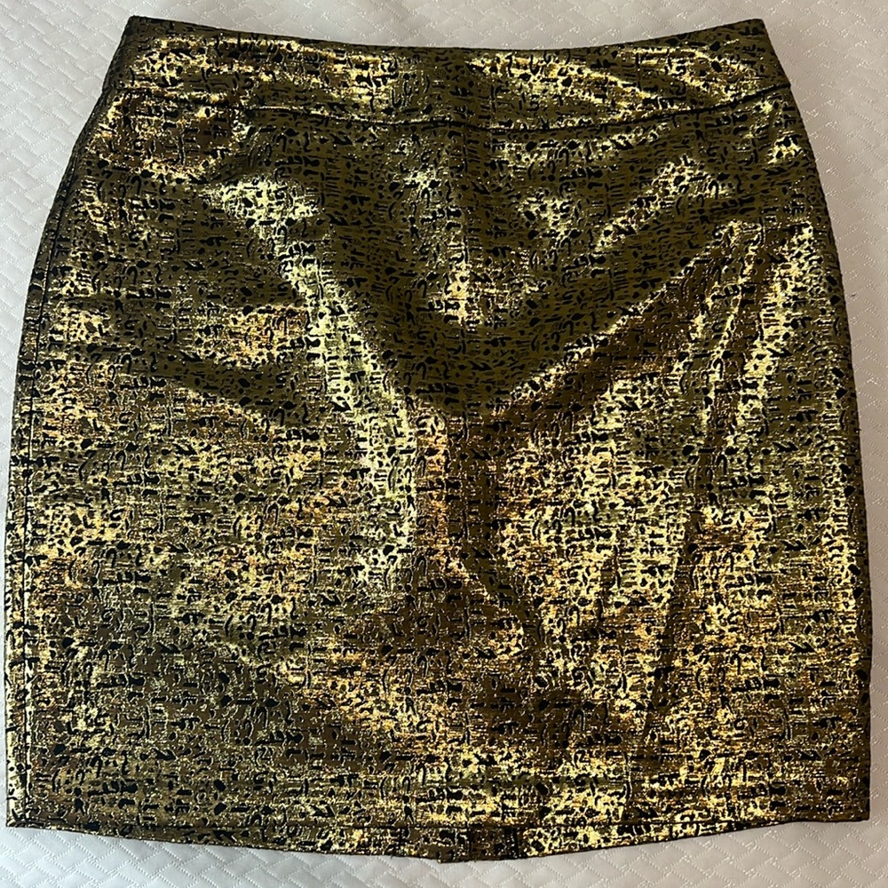 AGB Gold Brocade Skirt - Size 8
